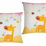 Set 2 Perne Somnart Animals, 70x70 cm, microfibra