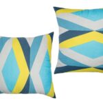 Set 2 perne matlasate Diamond Somnart 70x70 cm, microfibra