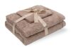 Set prosoape bumbac Somnart 600gsm de fata 50x90 cm + de corp 70x140 + de maini 30x50 cm, bej - imagine 2