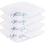 Set 4 perne matlasate microfibra HypoallergenicMed Somnart, lavabile la 95°C, 70 X 70