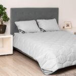 Pilota bumbac Somnart Bella 150x200cm, umplutura 200 g/mp, de vara, gri