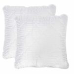 Set 2 Perne matlasate microfibra Striata 70x70 cm